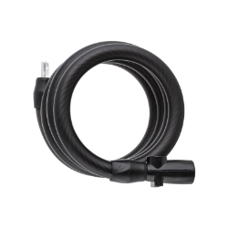 LOCK SUNLT QUICK-LOCK CBL 10mmx5f KEY COIL BK 
