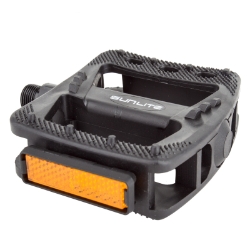 PEDALS SUNLT SPORT NYLON 9/16in BLK 