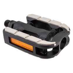 PEDALS SUNLT NON-SLIP BK/GY w/RUBBER 9/16 