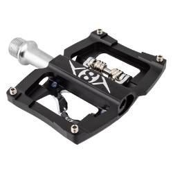 PEDALS OR8 DUAL SPT SPD SGL CLPLS 9/16BK 