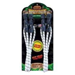 TIE DOWN BUNGEE MONKEY FINGERS DURA PLASTIC 6-60in ADJUSTABLE DOUBLE PACK BK 