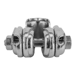 SADDLE CLAMP SUNLT SINGLE RAIL SILVER 