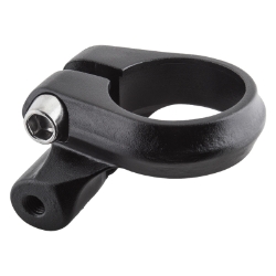 SEATPOST CLAMP SUNLT ALY-28.6 BK w/RACK MNT 