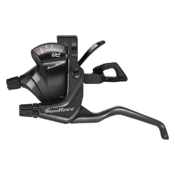 SHIFTER SUNRACE HB STF933 FLAT BAR TRIGGER/BRAKE 3s LH V BK 