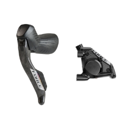 SHIFTER SRAM FORCE ETAP AXS E1 HYD DISC RH 1800 w/CALIPER/FLAT MOUNT 20mm NO ROTOR BK (P) 