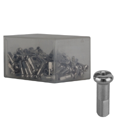SPOKE NIPPLE DT BRASS 2.0x14mm SL BXof100 