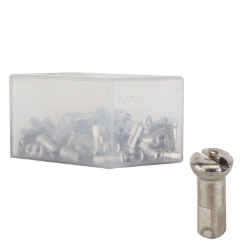 SPOKE NIPPLE DT BRASS 2.0x14mm PROHEAD SL BXof100 