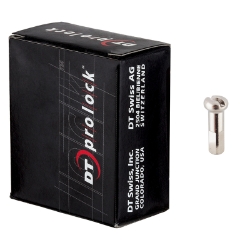 SPOKE NIPPLE DT BRASS 2.0x16mm PROLOCK BK BXof100 