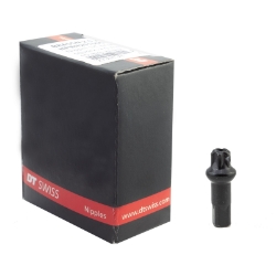 SPOKE NIPPLE DT BRASS 2.0x15mm SQUORX PROLOCK/PROHEAD BK BXof100 