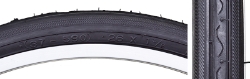 TIRE SUNLT 26x1-3/8 BK/BK RD K40 WIRE 