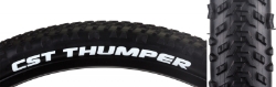 TIRE CSTP THUMPER 26x2.1 BK/BK SC WIRE 