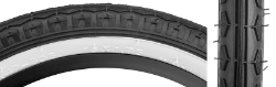 TIRE SUNLT 16x1.75 BK/WH STREET K123 WIRE 