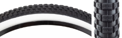 TIRE SUNLT 26x2.125 BK/WH S-RAD 1166 WIRE 