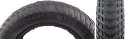 TIRE SUNLT UTILIT 10x2 SOLID FLATFREE BK WIRE 