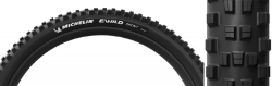 TIRE MICHELIN E-WILD FT 29x2.4 BK/BK FOLD/2x33 MAGI-X/E50/TLR 