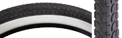 TIRE SUNLT 26x2.125 BK/WH CRUISER K927w/SUN LOGO KOMFORT WIRE 