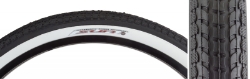 TIRE SUNLT 24x2.125 BK/WH CRUISER K927w/SUNLOGO WIRE 