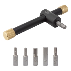 TOOL MULTI PEDROS T-HANDLE BIT DRIVE 3/4/5/6mm/T25-TORX BK 