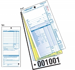 FORM WB STD BIK REPAIR wSERV FUL/CLAIM PKof250 