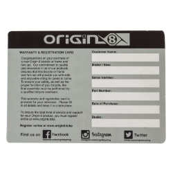 MANUAL REP OR8 BICYCLE REGISTRATION CARD V.4.2014 