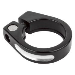 SEATPOST CLAMP PYR 28.6 BULK BLK wSIL CNC PIVOT NUT 