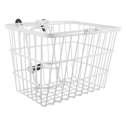 BASKET SUNLT FT WIRE L/O STD WH w/BRACKET 