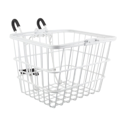 BASKET SUNLT FT WIRE L/O SML WH w/BRACKET 