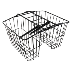 BASKET WALD 520GB TWIN RR MED 13x6x11 BKw/HARDWARE 