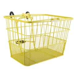 BASKET SUNLT FT WIRE/MESH L/O STD YL w/BRACKET 