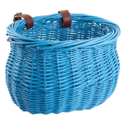 BASKET SUNLT FT WILLOW BUSHEL BLU STRAP-ON 13x8x9 