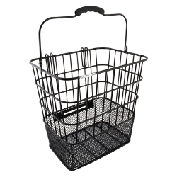 BASKET SUNLT RR WIRE/MESH PANNIER SIDE BK 