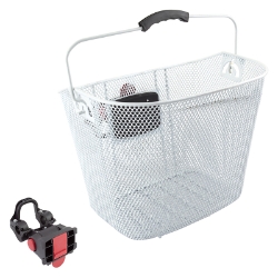 BASKET SUNLT FT MESH Q/R WH 22.2/31.8 w/BRACKET 