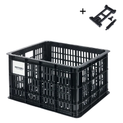 BASKET BASIL RR RACTOP CRATE MIK M 29.5L BK RECYCLED MATERIAL 