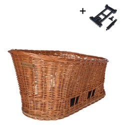 BASKET BASIL RR RACTOP WICKER PASJA M DOG MIK 45cm BN w/CUSHION 