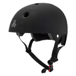 HELMET TRIPLE8 DUAL CERT w/EPS LG-XL ALL-BK 