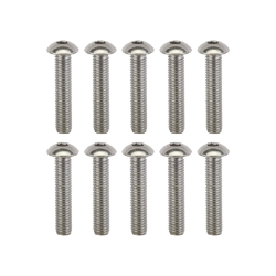 HARDWARE BOLTS SUNLT ALLEN SS BUTTON M5x25 BGof10 