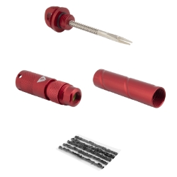 PATCH KIT KOM TUBELESS TIRE REPAIR PLUG KIT w/Co2 ADPTR ALY RD 
