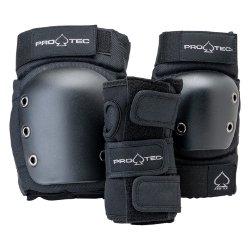 PAD SET PROTEC STREET JR ELBO/KNE/WRST Y-SM BK 