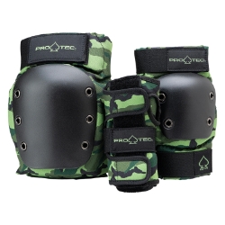 PAD SET PROTEC STREET ELBO/KNE/WRST OPEN BACK LG CAMO 