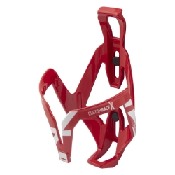 BOTTLE CAGE ELITE CUSTOM RACE X GLOSS-RD/WH 