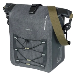 BAG BASIL PANNIER NAVIGATOR STORM M 12-15L SINGLE MIK HOOK BK 