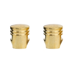 VALVE CAPS TRIKTOPZ PISTON GLD 1pr/PK 