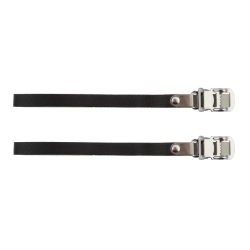 TOE STRAPS SUNLT RD LEATHER BLK 
