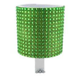 DRINK HOLDER C-CANDY RHINESTONE GREEN 