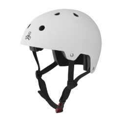HELMET TRIPLE8 DUAL CERT w/EPS LG-XL WH 