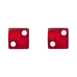 VALVE CAPS TRIKTOPZ DICE CLR-RD 1pr/PK 