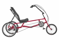 Sun Seeker EZ-Tri Classic SX Delta Style Recumbent Trike Red