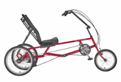 Sun Seeker EZ-Tri Classic SX Delta Style Recumbent Trike Red