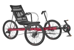 Sun Seeker Eco-Tad SX Tadpole Recumbent Trike Red Industrialbicycles.com