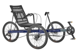 Sun Seeker Eco-Tad SX Tadpole Recumbent Trike Blue/Navy Industrialbicycles.com